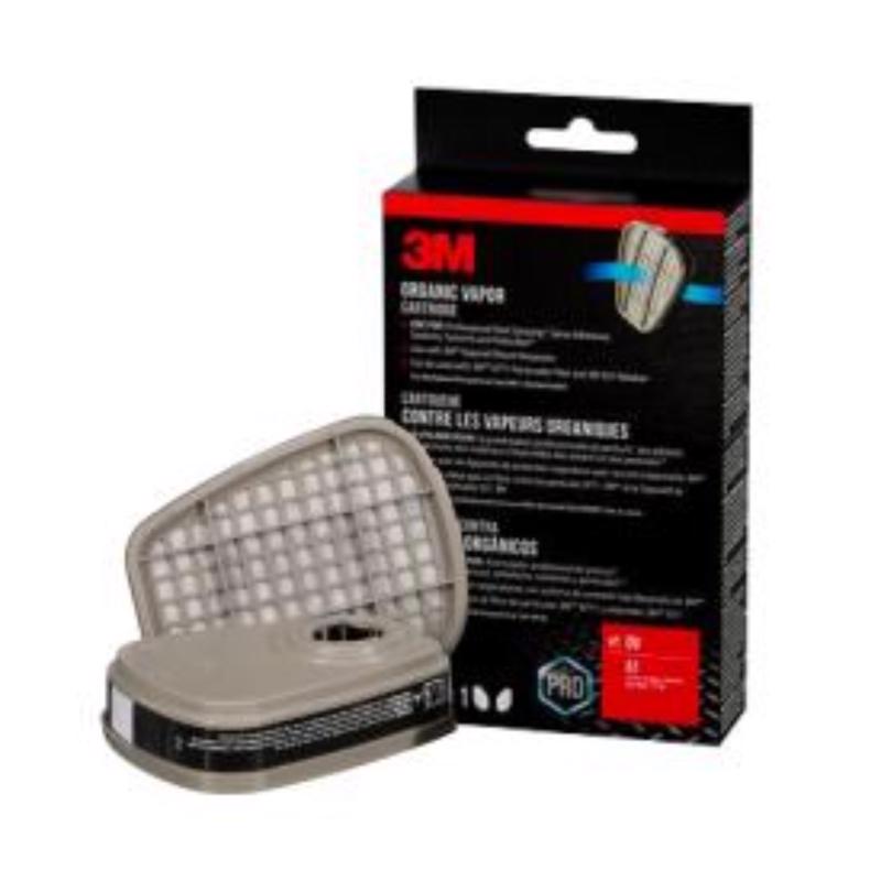 3M N95 Sanding and Lead Paint Removal Replacement Cartridge 6000 Gray 1 pair