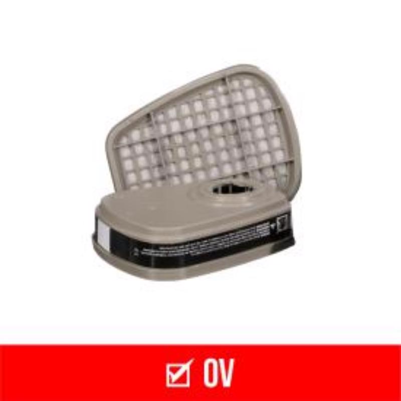 3M N95 Sanding and Lead Paint Removal Replacement Cartridge 6000 Gray 1 pair