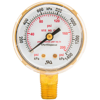Forney 2 in. W Low Pressure Regulator Gauge Oxygen