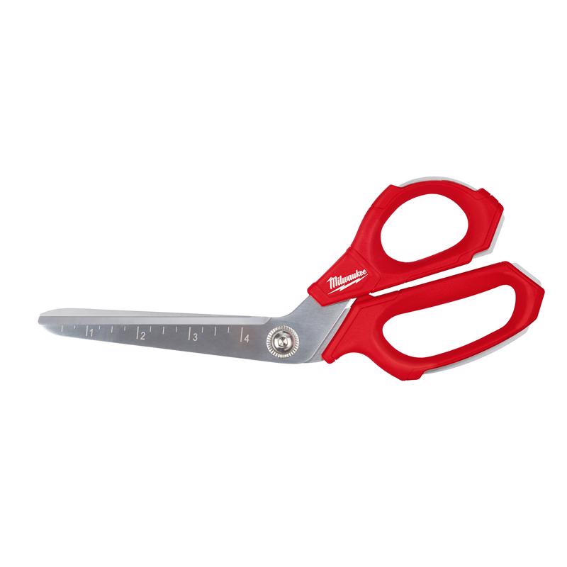 Milwaukee 9.3 in. Iron Carbide Smooth Offset Jobsite Scissors
