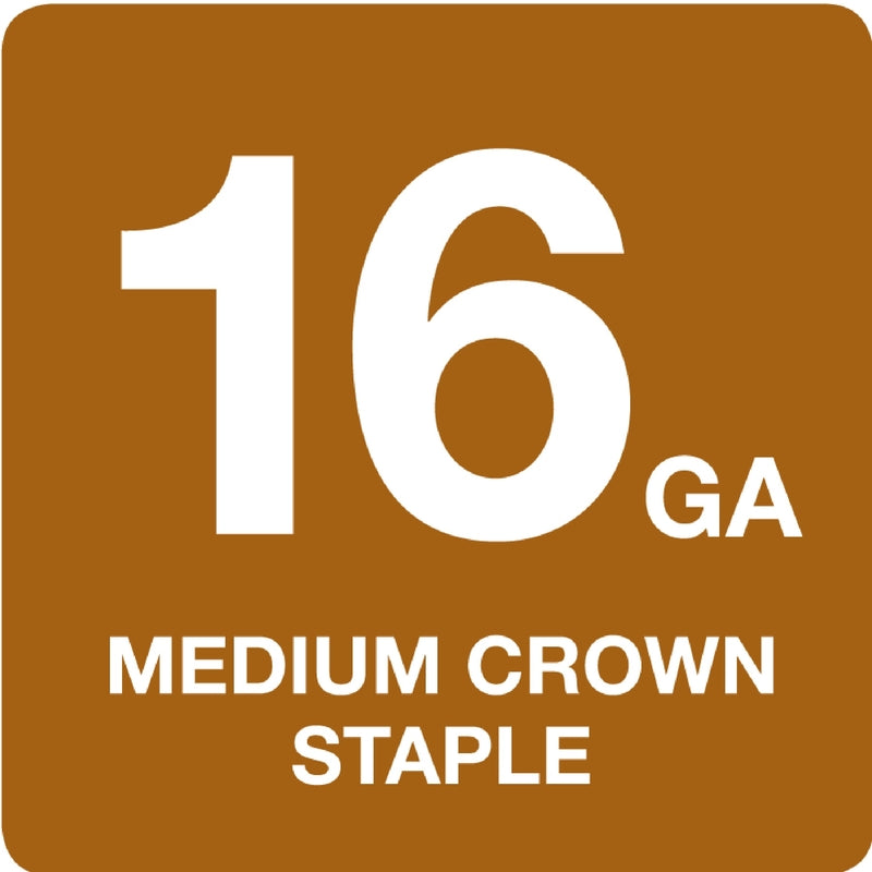 Grip-Rite N-Style 7/16 in. W X 1-1/2 in. L 16 Ga. Medium Crown Deck Staples 5000 pk
