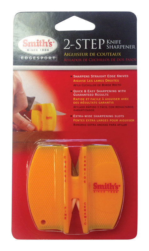 Smith's 2-Step Carbide/Ceramic Knife Sharpener 1,500 Grit