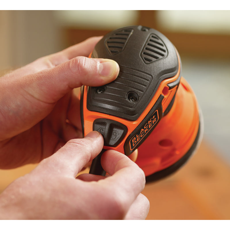 Black+Decker 2.4 amps Corded Random Orbit Sander
