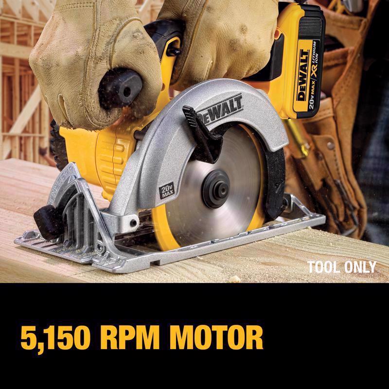 DeWalt 20V MAX 6-1/2 in. Cordless Brushed Circular Saw Kit (Battery & Charger)