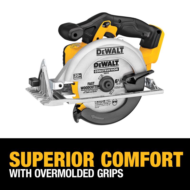 DeWalt 20V MAX 6-1/2 in. Cordless Brushed Circular Saw Kit (Battery & Charger)