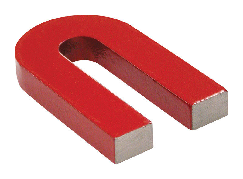 Magnet Source 2.375 in. L X 1.187 in. W Red Horseshoe Magnet 3 lb. pull