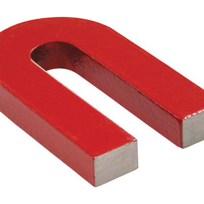 Magnet Source 2.375 in. L X 1.187 in. W Red Horseshoe Magnet 3 lb. pull
