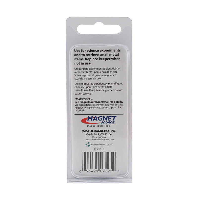 Magnet Source 2.375 in. L X 1.187 in. W Red Horseshoe Magnet 3 lb. pull
