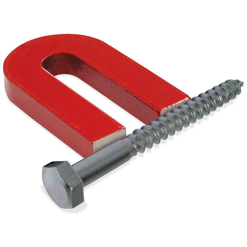 Magnet Source 2.375 in. L X 1.187 in. W Red Horseshoe Magnet 3 lb. pull
