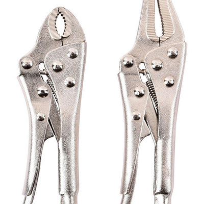 Home Plus 4-3/4 in. Carbon Steel Two Piece Locking Pliers Set