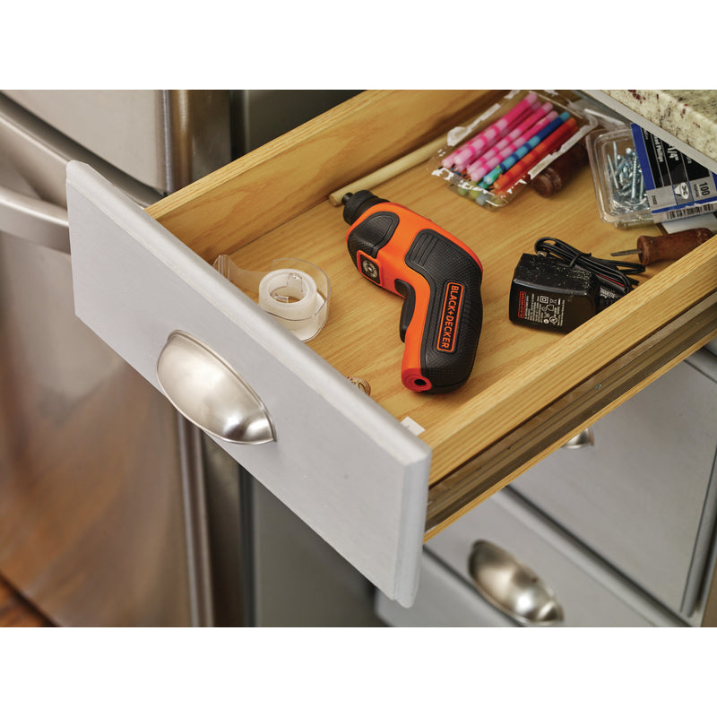 Black+Decker 4V MAX Cordless Rechargeable Screwdriver Tool Only
