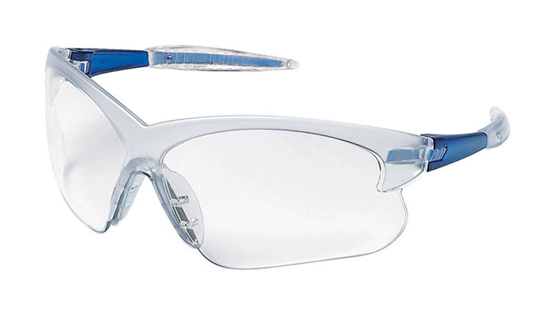 Safety Works Deuce Anti-Fog Safety Glasses Clear Lens Blue Frame