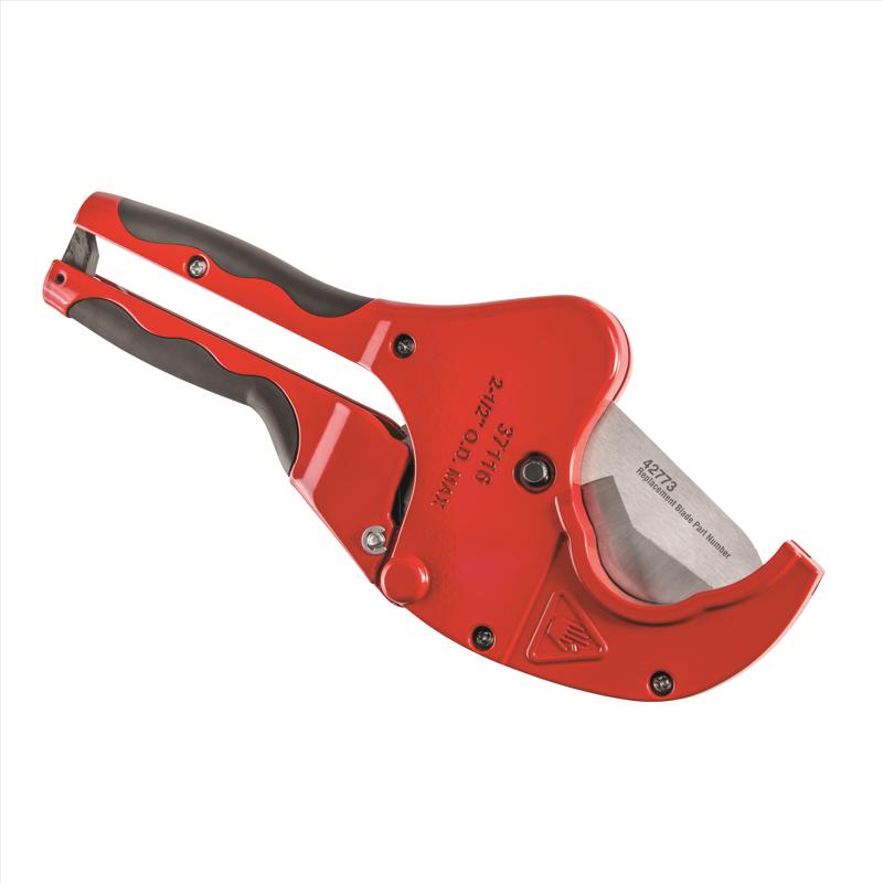 Superior Tool 2-1/2 in. Ratcheting Pipe Cutter 10 in. L Black/Red
