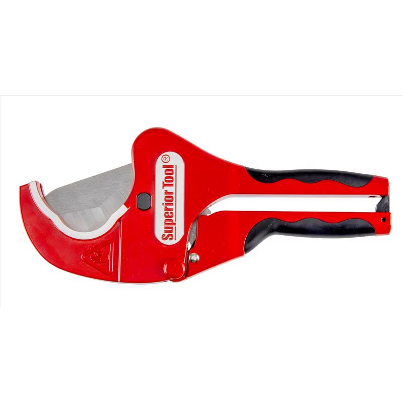 Superior Tool 2-1/2 in. Ratcheting Pipe Cutter 10 in. L Black/Red