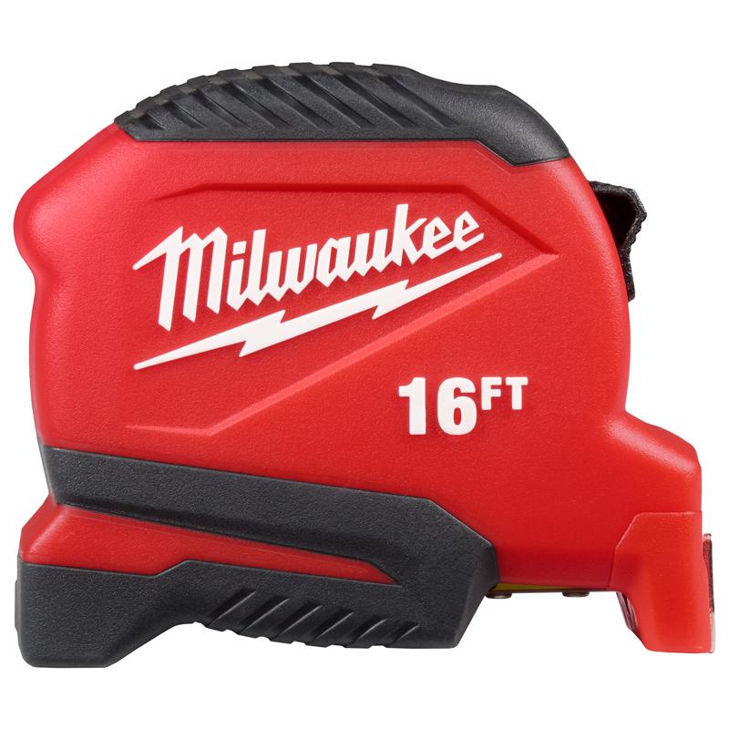 Milwaukee 16 ft. L X 1.92 in. W Compact Tape Measure
