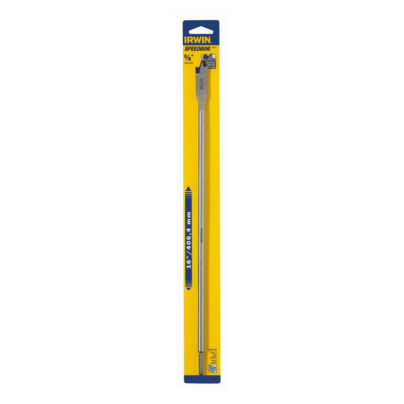 Irwin Speedbor 5/8 in. X 16 in. L Carbon Steel Wood Boring Bit Hex Shank