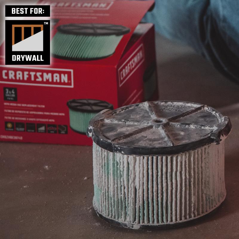 Craftsman 6.75 in. D Wet/Dry Vac Filter 4 gal