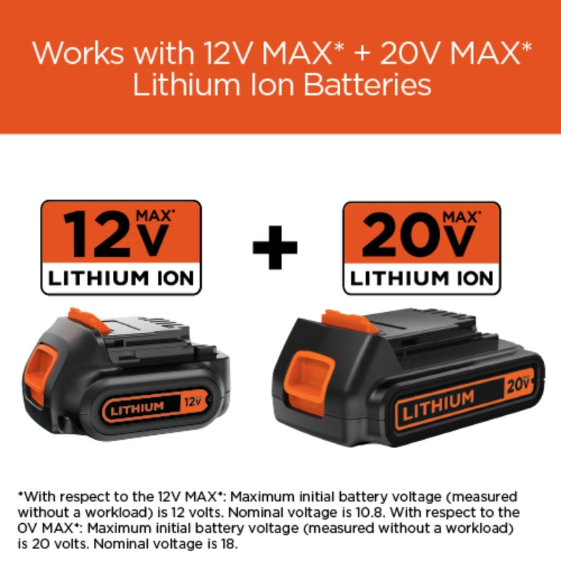 Black+Decker 20 V Lithium-Ion Battery Charger