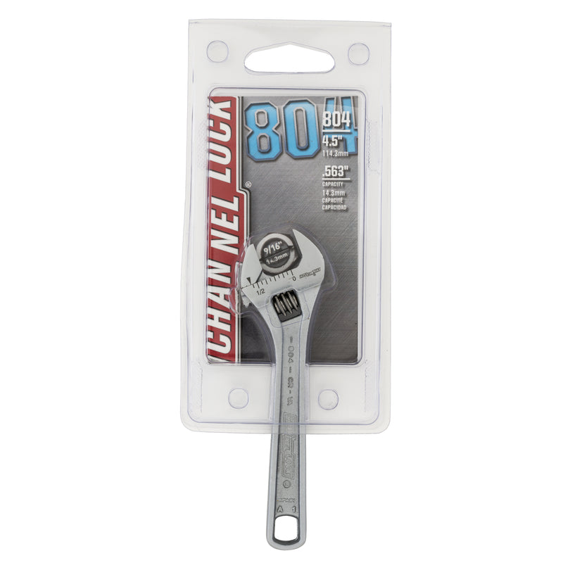 Channellock Metric and SAE Adjustable Wrench 4 in. L
