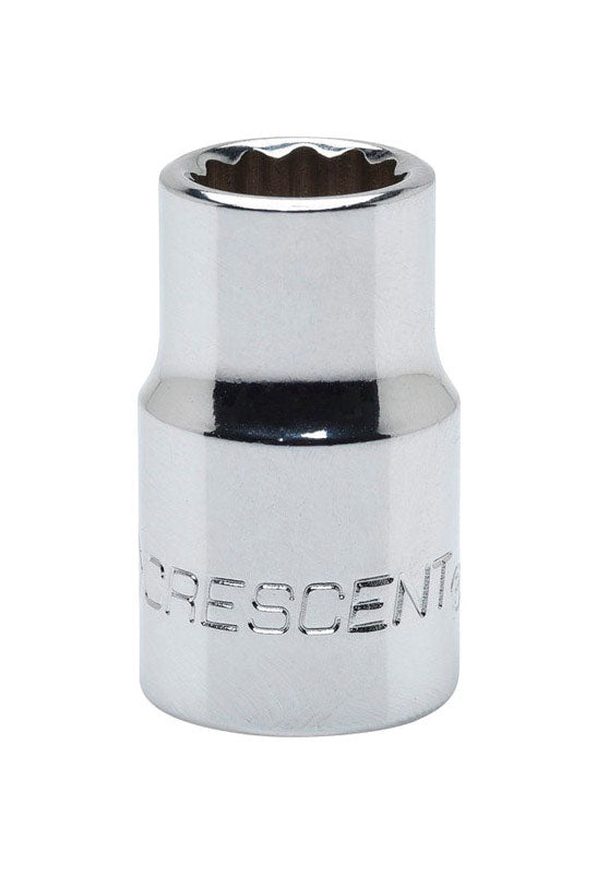 Crescent 17 mm X 3/8 in. drive Metric 12 Point Standard Socket