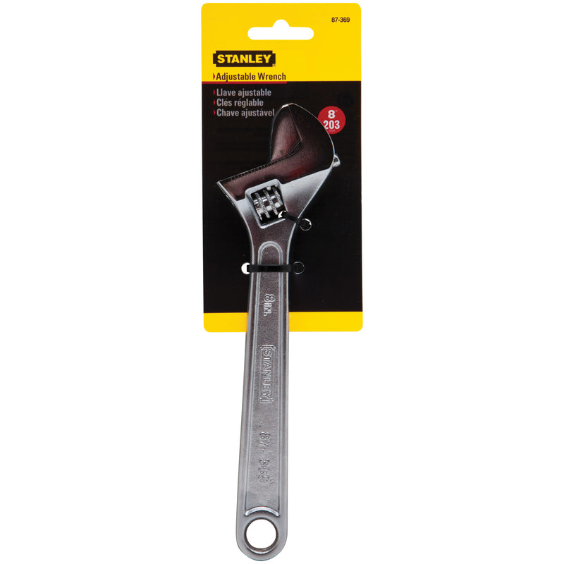 Stanley Metric and SAE Adjustable Wrench 8 in. L