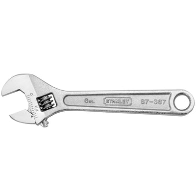 Stanley Metric and SAE Adjustable Wrench 6 in. L