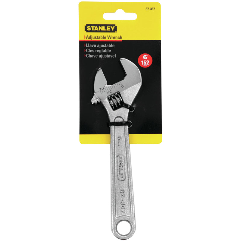 Stanley Metric and SAE Adjustable Wrench 6 in. L