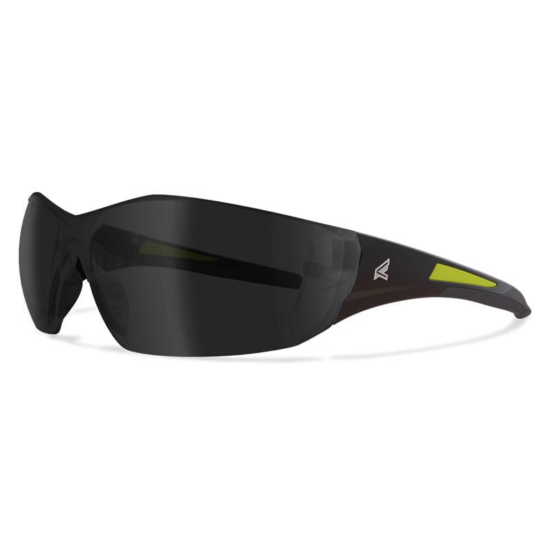 Edge Eyewear Delano G2 Wraparound Safety Glasses Smoke Lens Black Frame