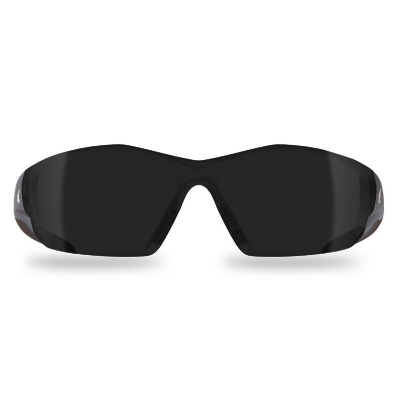 Edge Eyewear Delano G2 Wraparound Safety Glasses Smoke Lens Black Frame