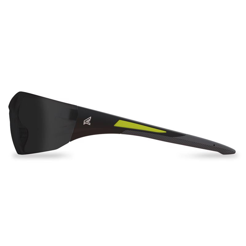 Edge Eyewear Delano G2 Wraparound Safety Glasses Smoke Lens Black Frame