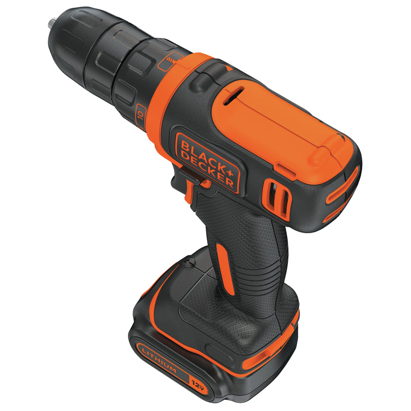 Black+Decker 12V MAX 3/8 in. Brushed Cordless Drill/Driver Kit (Battery & Charger)