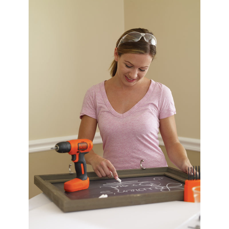 Black+Decker 8V MAX 3/8 in. Brushed Cordless Drill/Driver Kit (Battery & Charger)