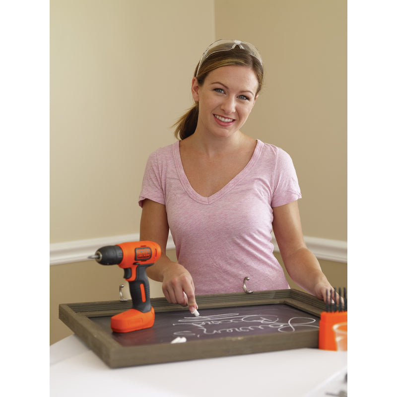 Black+Decker 8V MAX 3/8 in. Brushed Cordless Drill/Driver Kit (Battery & Charger)