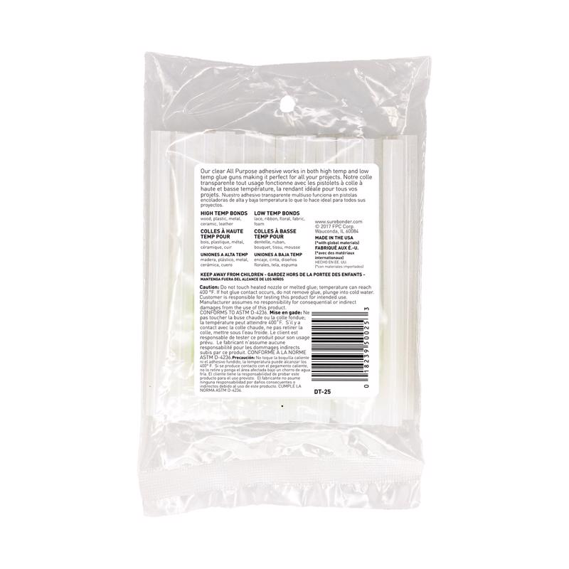 Surebonder .27 in. D X 4 in. L All Purpose Mini Glue Sticks Clear 25 pk