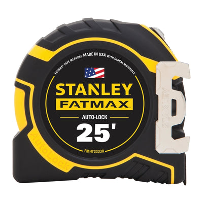 Stanley Fatmax 25 ft. L X 1.25 in. W Compact Wide Blade Auto Lock Tape Measure
