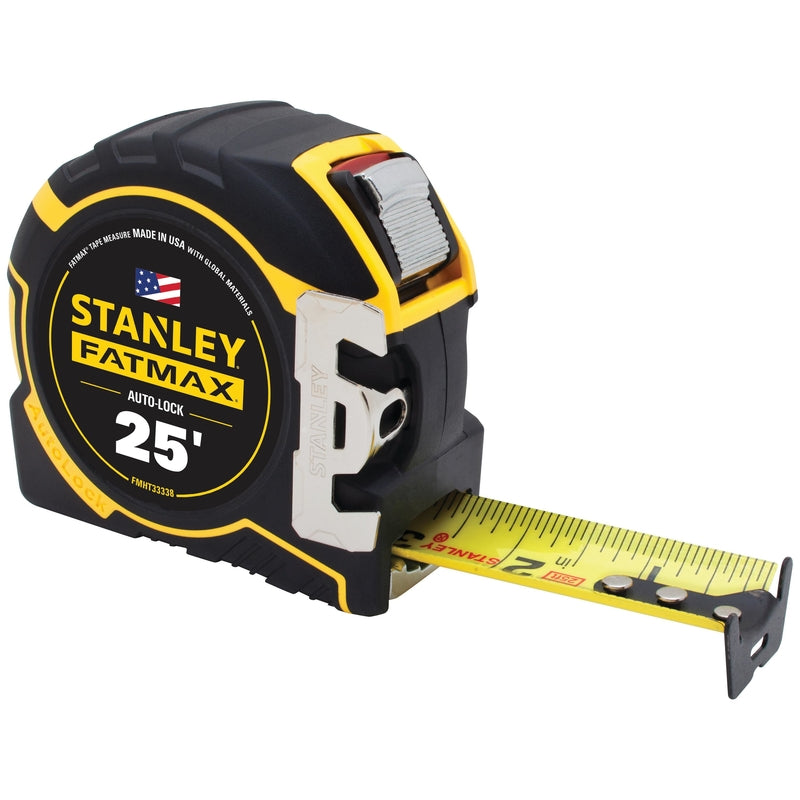 Stanley Fatmax 25 ft. L X 1.25 in. W Compact Wide Blade Auto Lock Tape Measure
