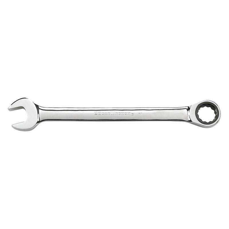 GEARWRENCH 1/2 inch in. X 1/2 inch in. 12 Point SAE Ratcheting Combination Wrench 7.839 in. L