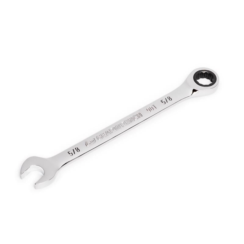 GEARWRENCH 1/2 inch in. X 1/2 inch in. 12 Point SAE Ratcheting Combination Wrench 7.839 in. L