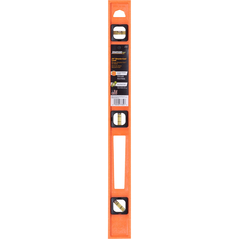 Johnson Structo-Cast 24 in. Plastic I-Beam Level 3 vial