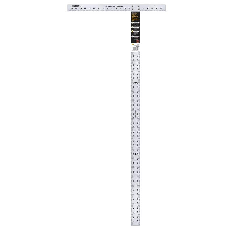 Johnson 48 in. L Aluminum Drywall T-Square