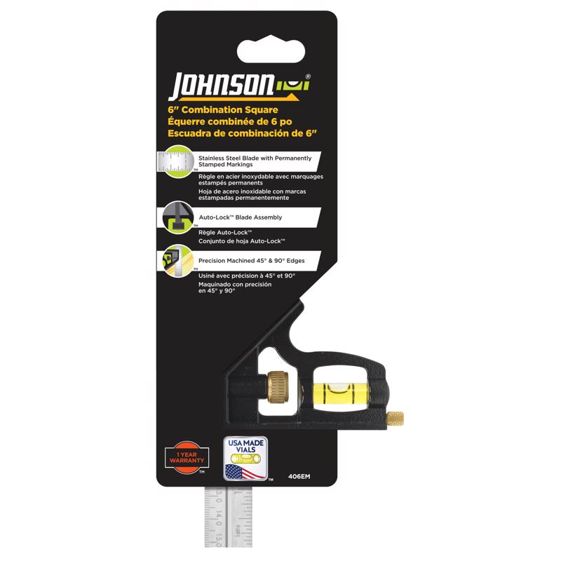 Johnson 6 in. L Stainless Steel Combination Square