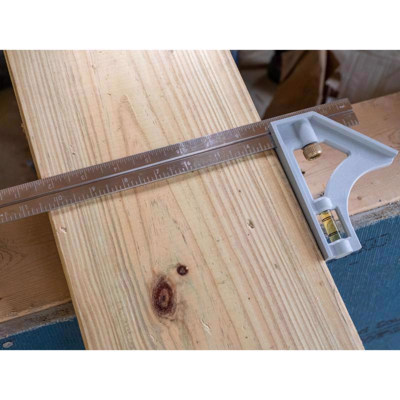 Johnson Structo-Cast 12 in. L X 4-7/8 in. H Steel Combination Square