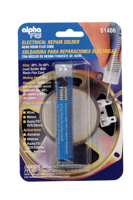 Alpha Fry 0.9 oz Repair Solder 0.062 in. D Tin/Lead 40/60