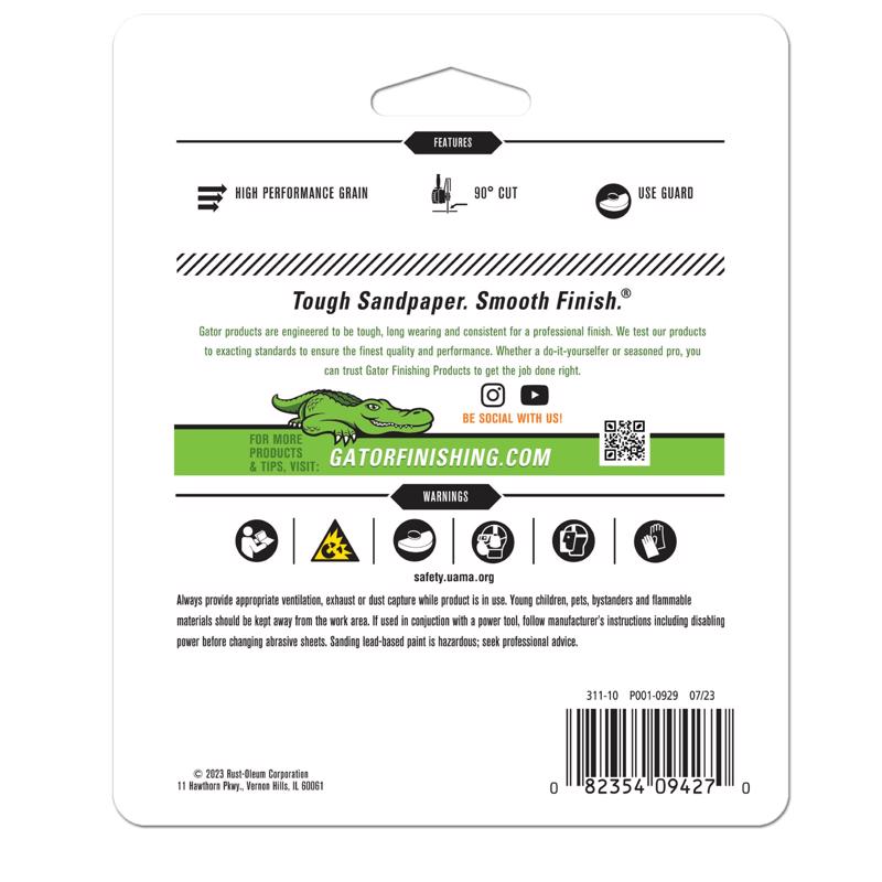 Gator 4 in. D X 3/8 in. Aluminum Oxide Metal Cut-Off Blade 5 pc