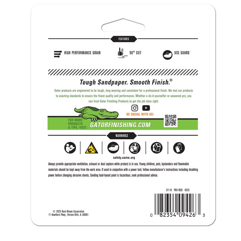Gator 4 in. D X 3/8 in. Aluminum Oxide Metal Cut-Off Blade 5 pc