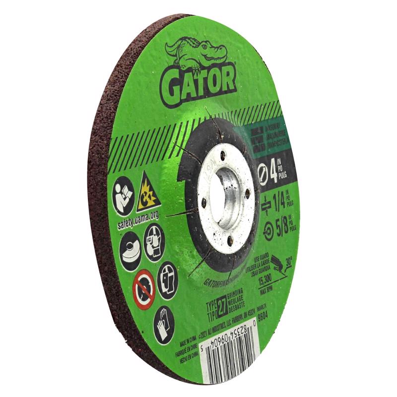Gator 4 in. D X 5/8 in. Masonry Grinding Wheel