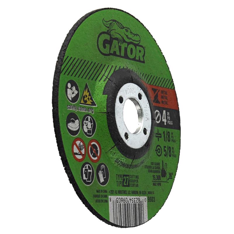 Gator 4 in. D X 5/8 in. Metal Grinding Wheel
