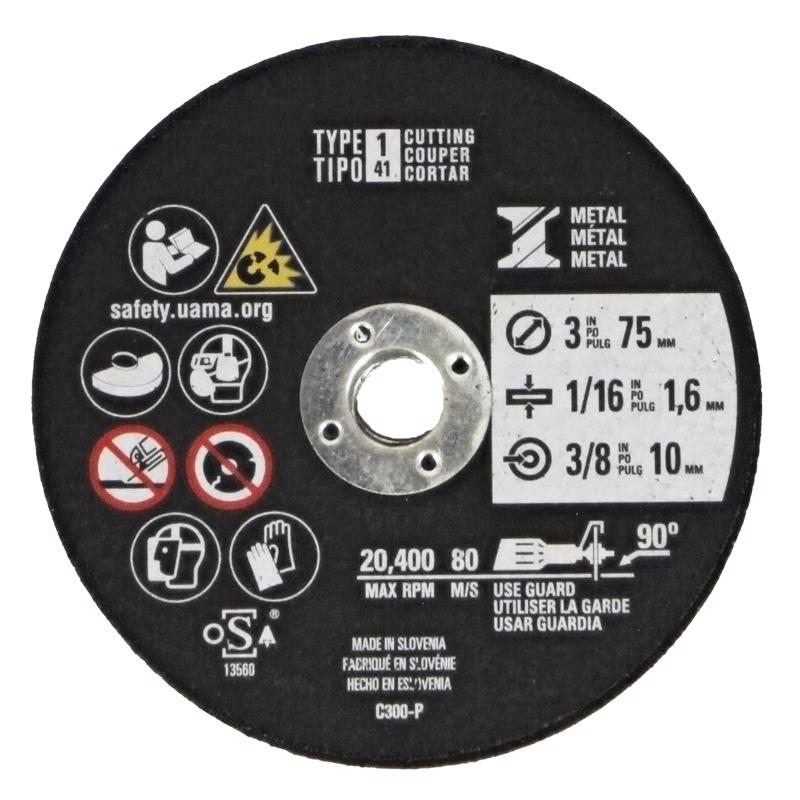 Gator 3 in. D X 3/8 in. Aluminum Oxide Metal Cut-Off Blade 5 pc