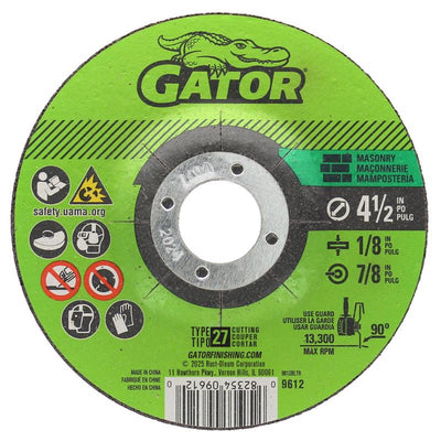 Gator 4-1/2 in. D X 5/8-11 in. Masonry Grinding Wheel