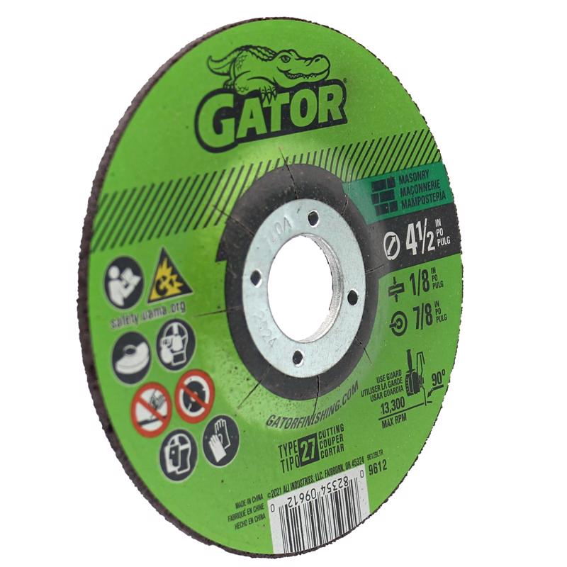 Gator 4-1/2 in. D X 5/8-11 in. Masonry Grinding Wheel